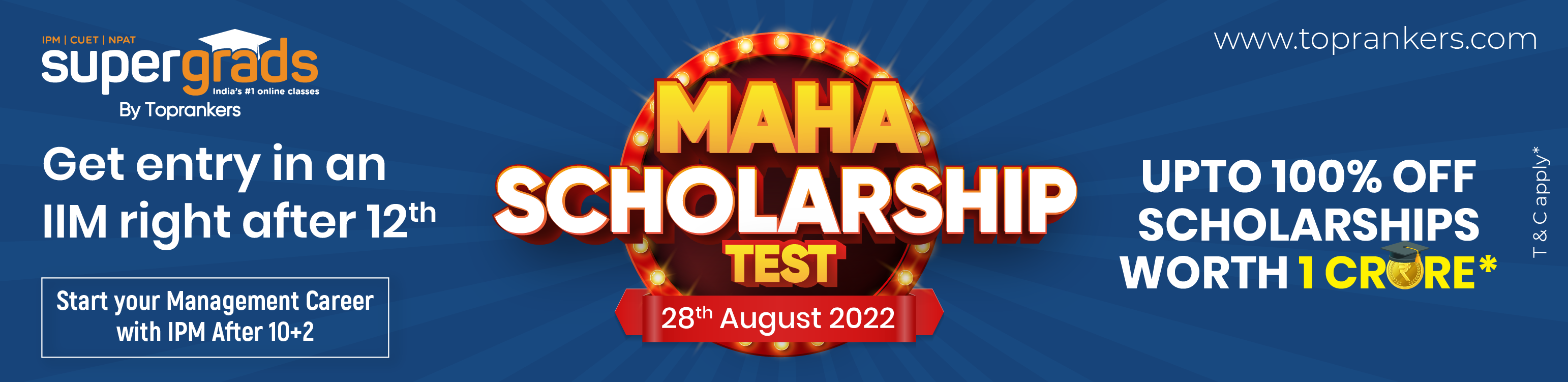 SuperGrads MAHA Scholarship Test 2022